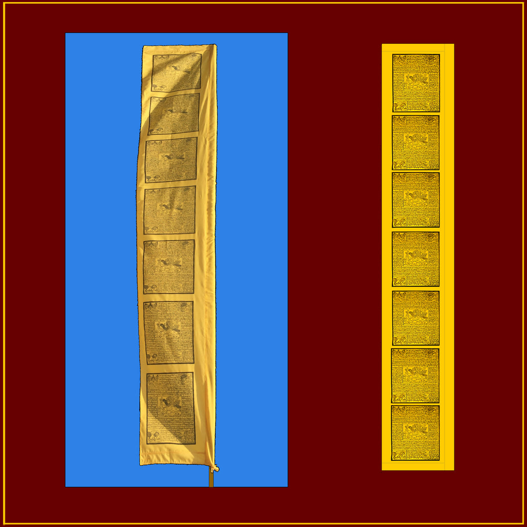 10 foot - Windhorse Victory Banner - Bhutanese Style