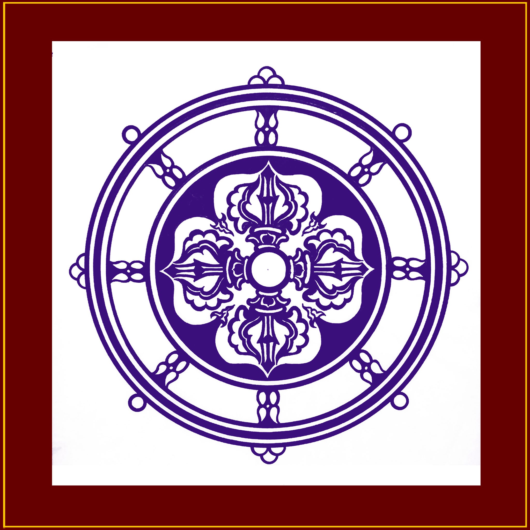 Dharmic Border Dharma Wheel