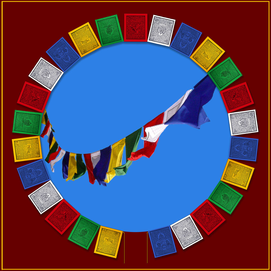 Horizontal Prayer Flags On Rope – Prayer Flags & Dharma Banners from ...