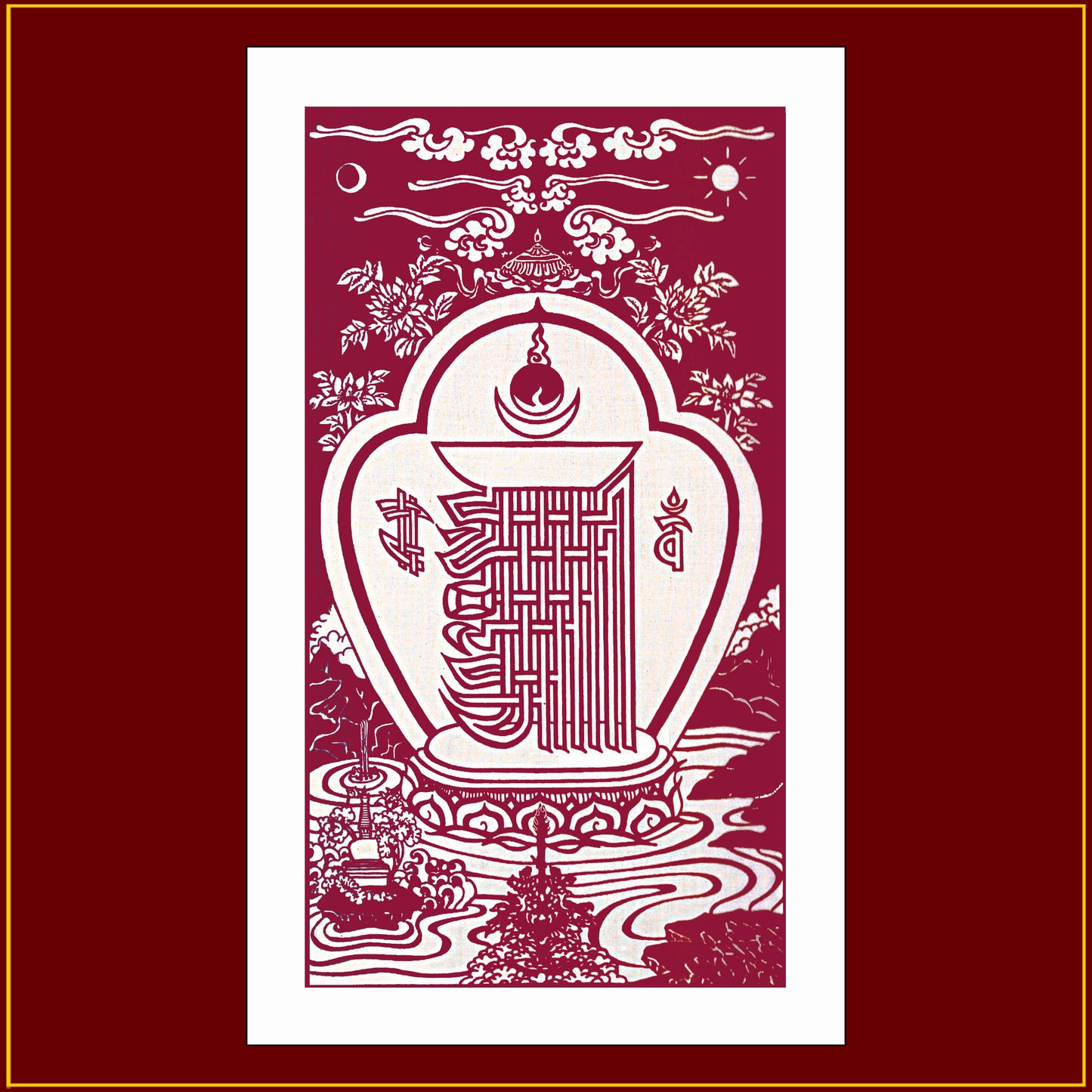Kalachakra Heruka Monogram (11"X16")