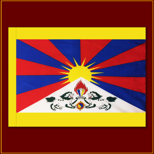 Tibetan National Flag - Large 59"X 46"