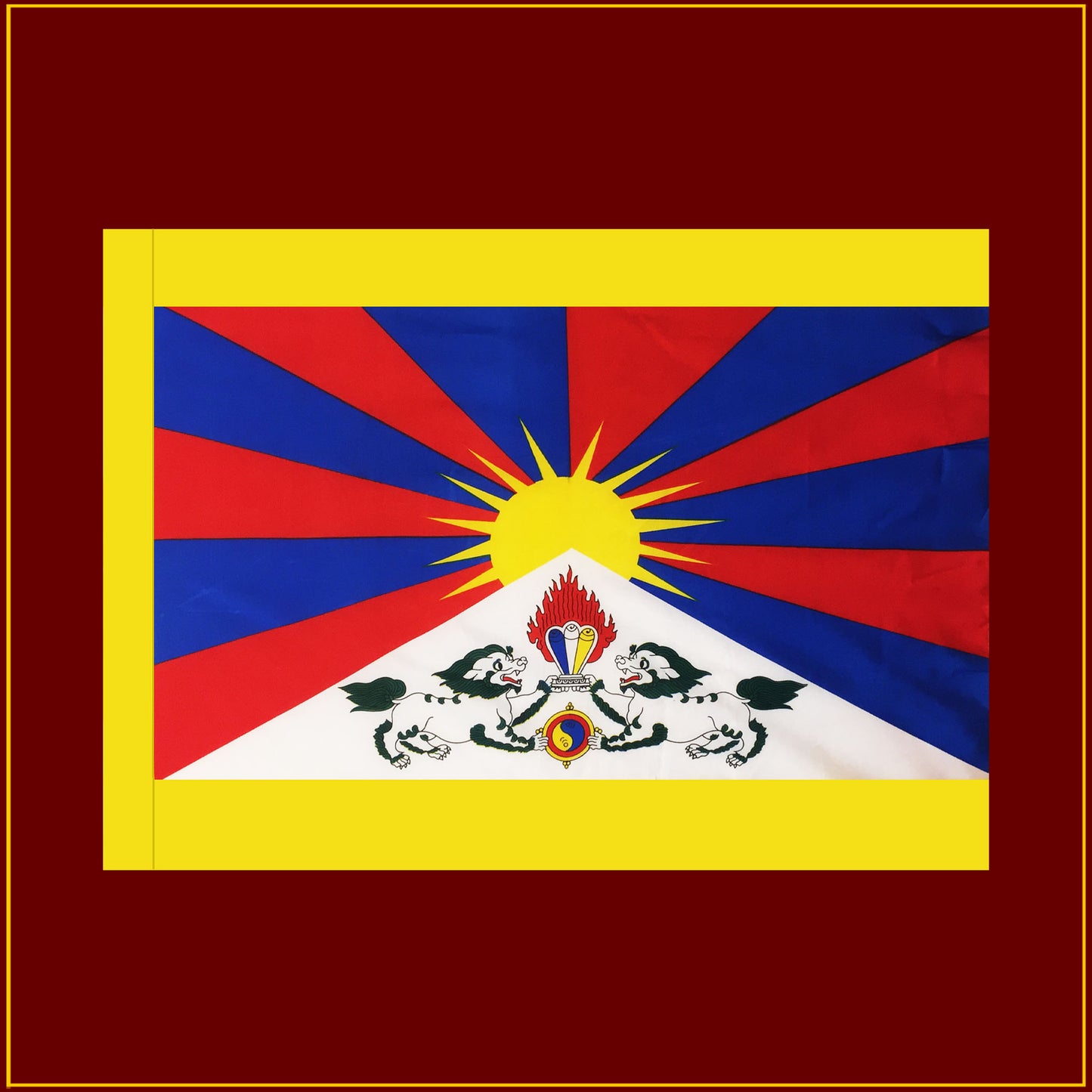 Tibetan National Flag - Medium 40"X 26"