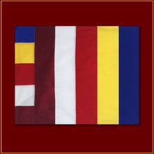 Load image into Gallery viewer, Universal Buddhist Flag - 33&quot;X 25&quot;