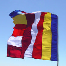 Load image into Gallery viewer, Universal Buddhist Flag - 27&quot;X 19&quot;